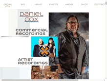 Tablet Screenshot of danielcoxmusic.com
